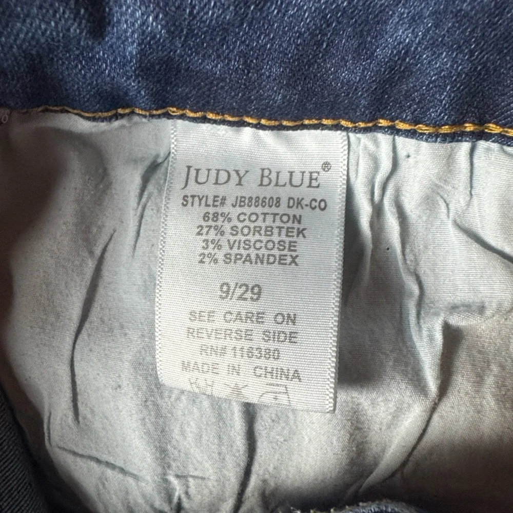 Judy Blue high rise Cool Denim boyfriend denim jeans Size 9 / 29 - Picture 12 of 15